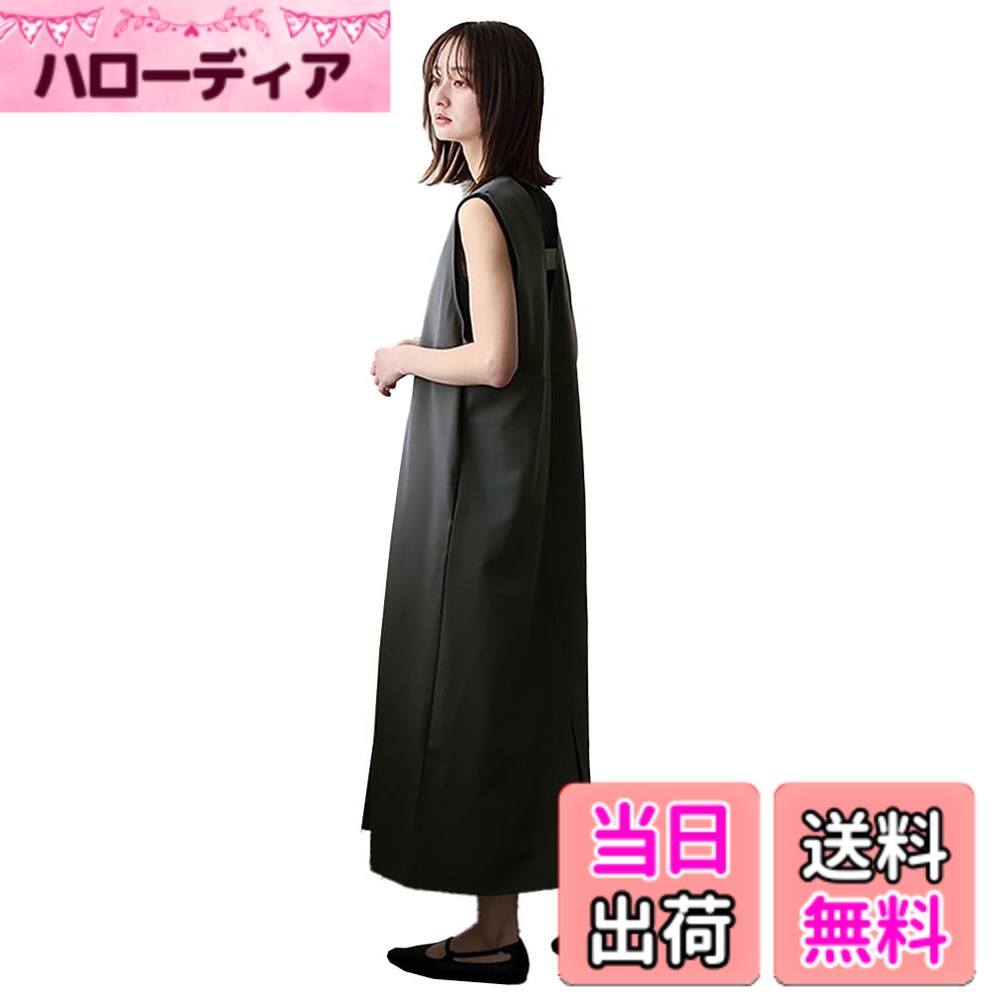 【貨物輸送無料】[No Rule No Line] ノールールノーライン Vのど首2way前掛けスコート レディース vkkc-0551 色：暗灰色、大いさ：Free Size スポーツ・アウトドア-ウェア