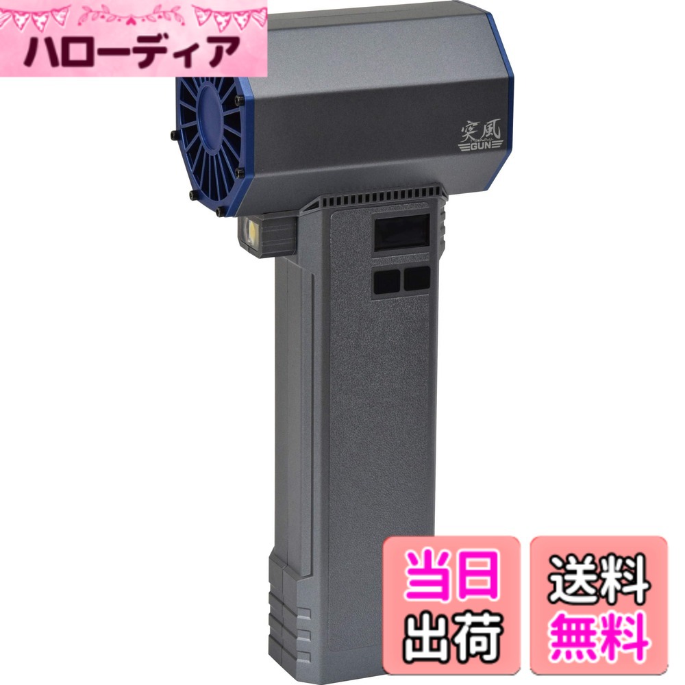 【貨物輸送無料】日動加工 大気圏ダスター 洗車 雪飛ばし 電動大気圏ダスター TPG-PI-L【陣風GUN 鷲】 色：黒いこと