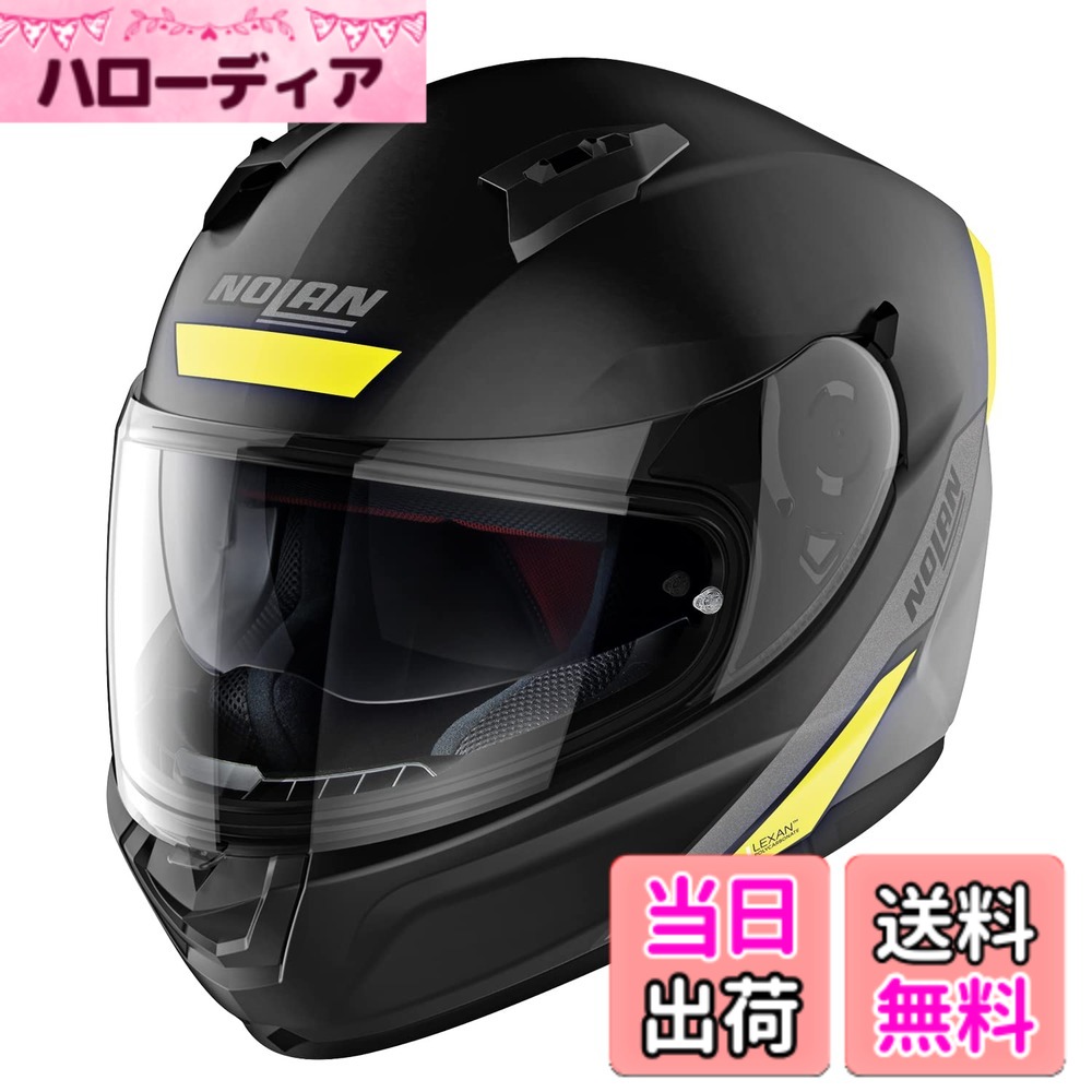 【貨物輸送無料】【国内定め事品】 NOLAN (ノーラン) 自動二輪車用 安全帽 盛りだくさん人間の顔 N60-6 色：ステープル(黄色/42)、大きさ：M