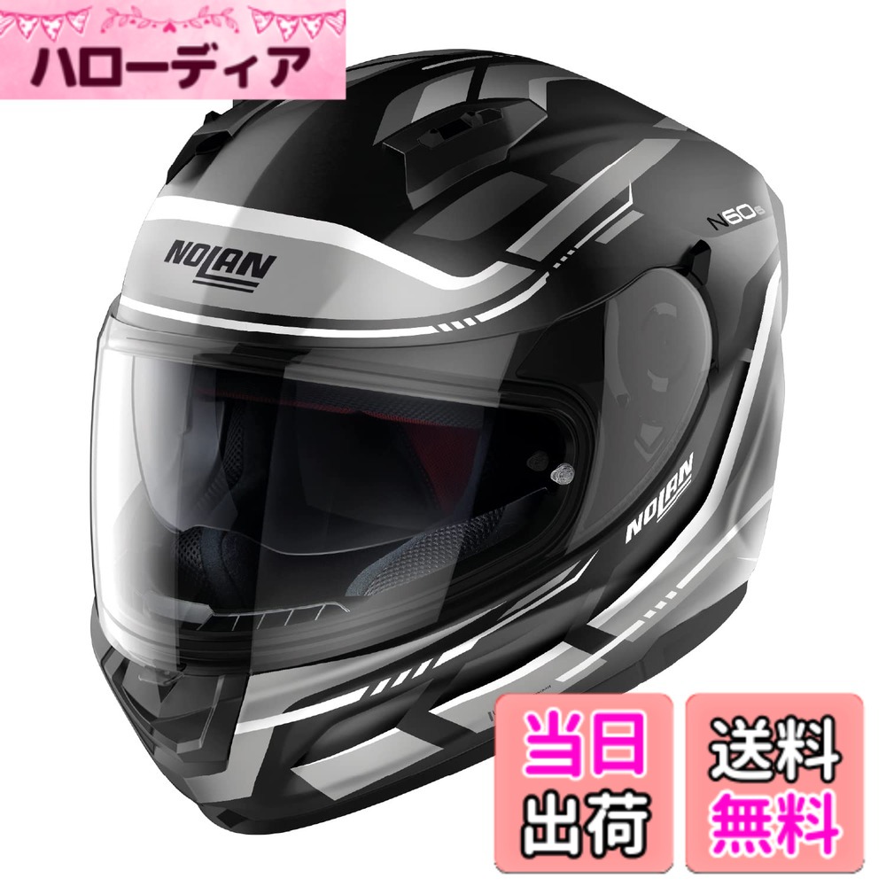 【貨物輸送無料】【国内置き目品】 NOLAN (ノーラン) 自動二輪車用 安全帽 盛りだくさん人間の顔 N60-6 色：LANCER/薄墨色61、大きさ：L