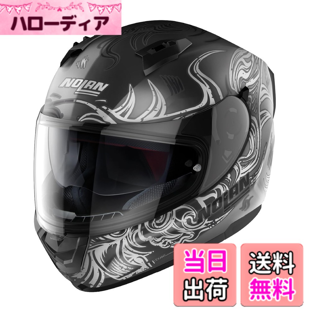 【貨物輸送無料】【国内置き目品】 NOLAN (ノーラン) 自動二輪車用 安全帽 盛りだくさん人間の顔 N60-6 色：MUSE(薄墨色/69)、大きさ：L