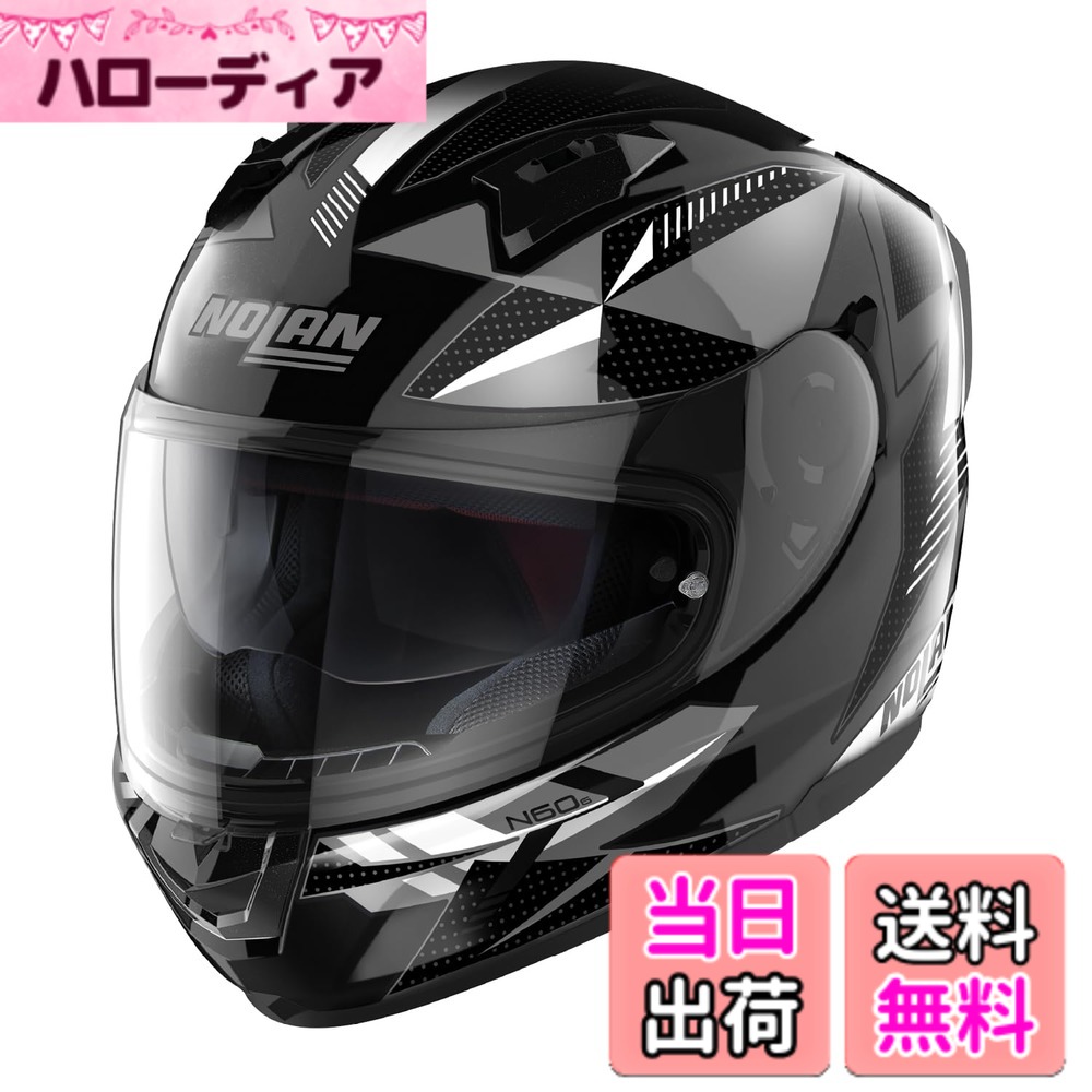 【貨物輸送無料】【国内定まり品】 NOLAN (ノーラン) 自動二輪車用 安全帽 盛りだくさん人間の顔 N60-6 色：WIRING(白いこと/73)、大いさ：M