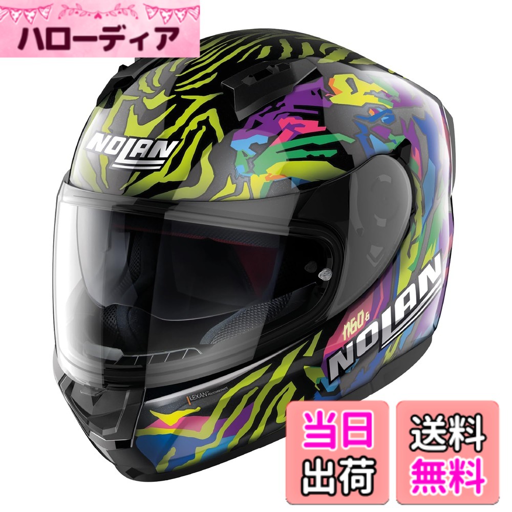 【貨物輸送無料】【国内置き目品】 NOLAN (ノーラン) 自動二輪車用 安全帽 盛りだくさん人間の顔 N60-6 色：BARRIO(マルチ色合い/68)、大きさ：L
