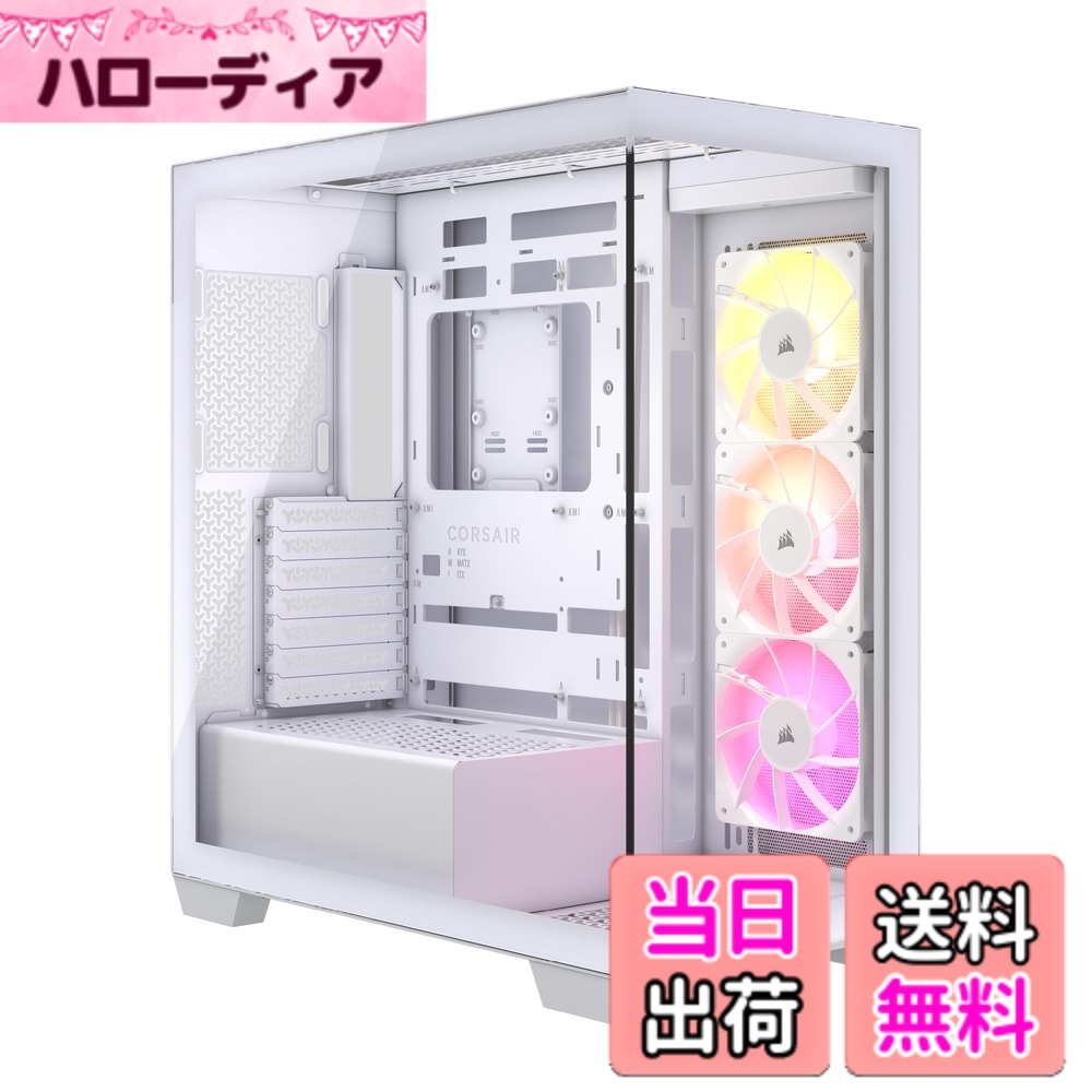 【貨物輸送無料】CORSAIR 3500X Cases 色：白いこと
