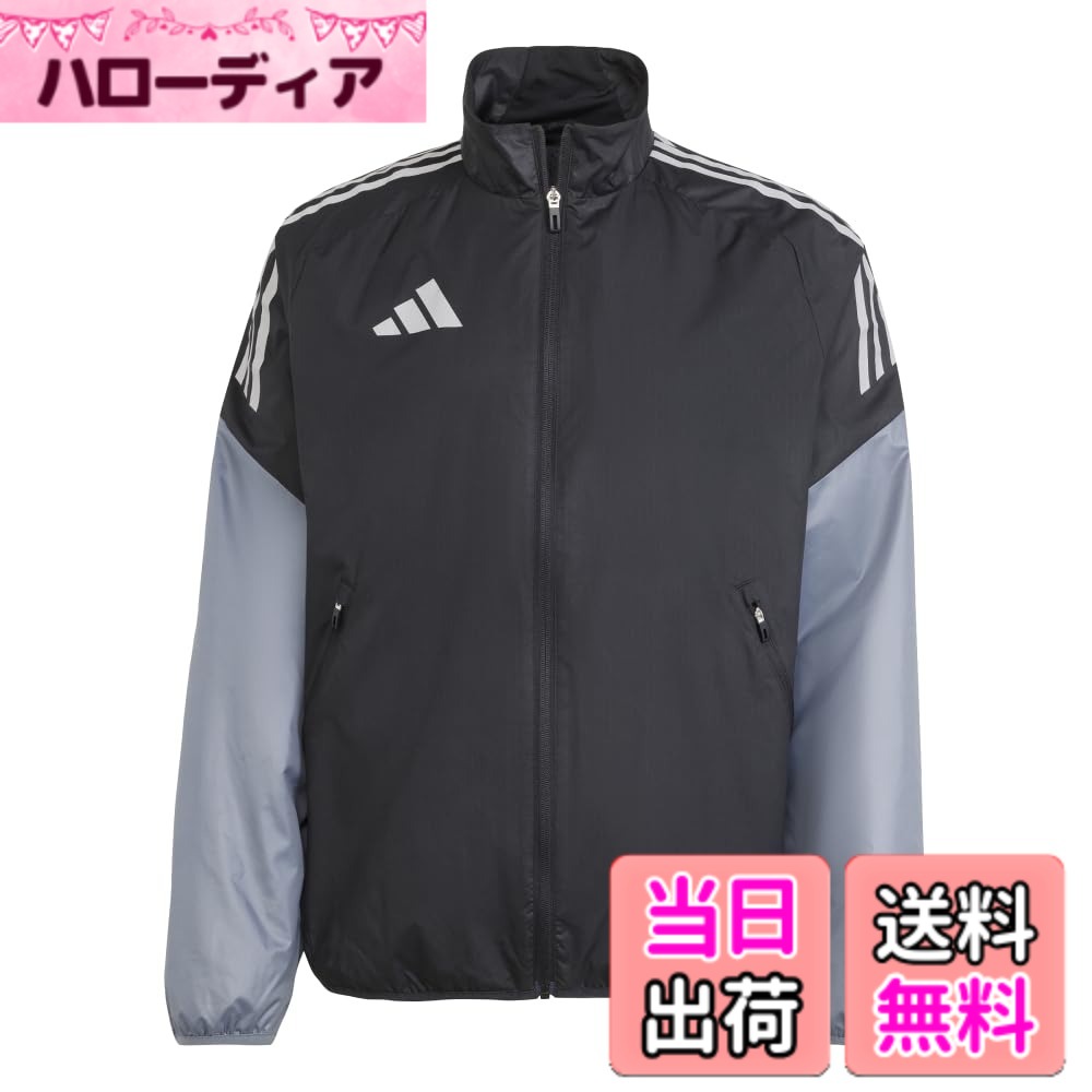 【貨物輸送無料】adidas(アディダス) 蹴球 ジャケットウインドジャケット KSB76メンズ 色：黒いこと/チームオニックス (JP1258)、大きさ：L