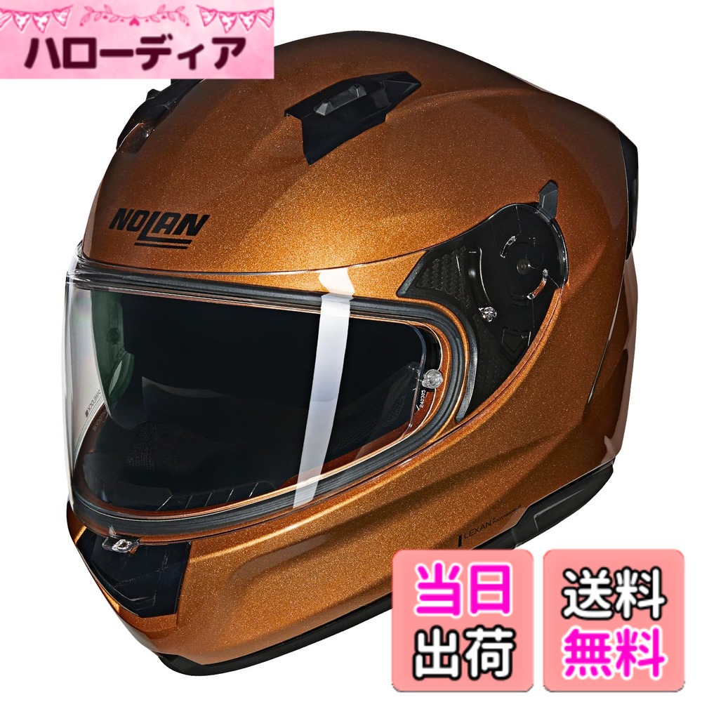 【貨物輸送無料】【国内置き目品】 NOLAN (ノーラン) 自動二輪車用 安全帽 盛りだくさん人間の顔 N60-6 色：OCHER/318、大きさ：L
