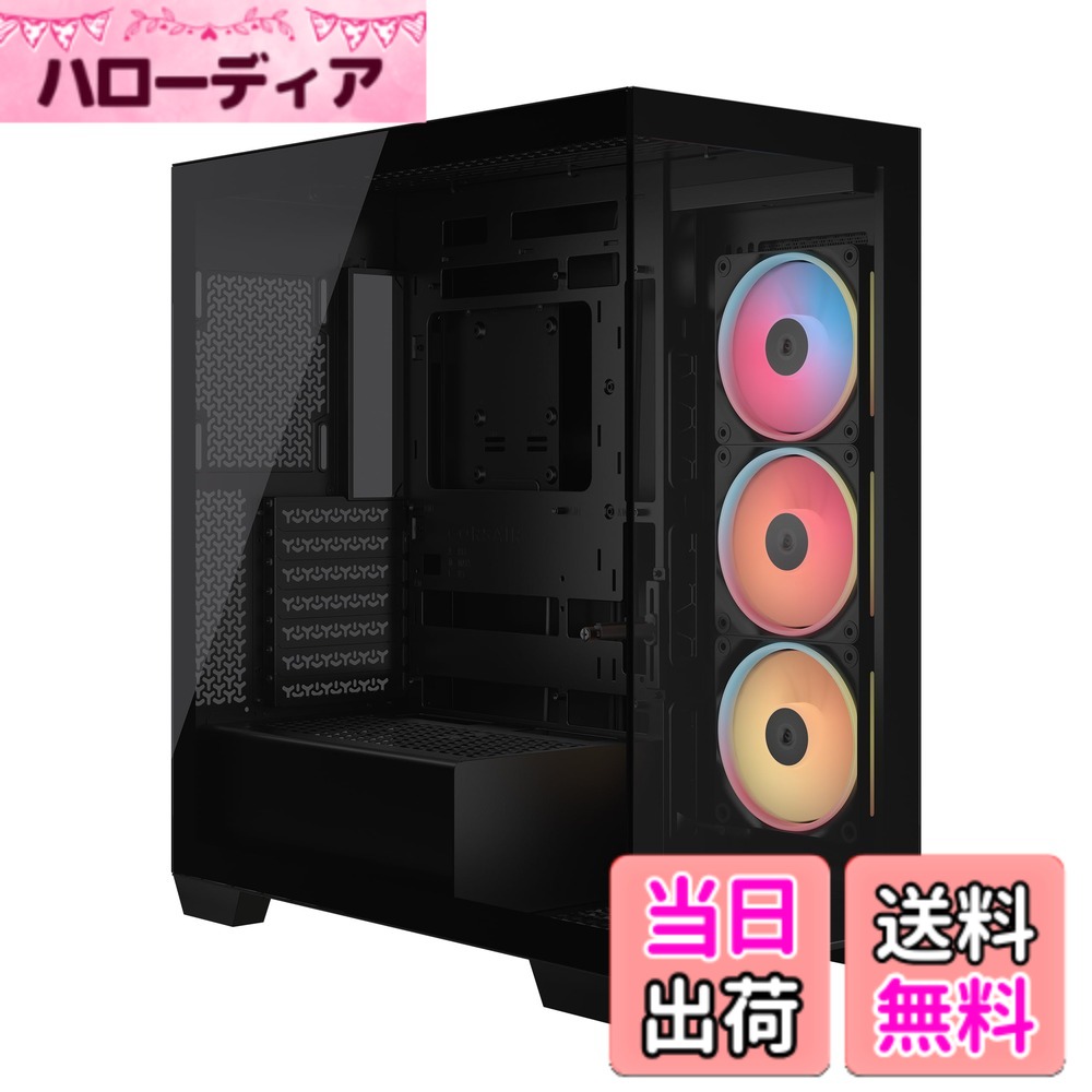 【貨物輸送無料】CORSAIR 3500X Cases 色：黒いこと