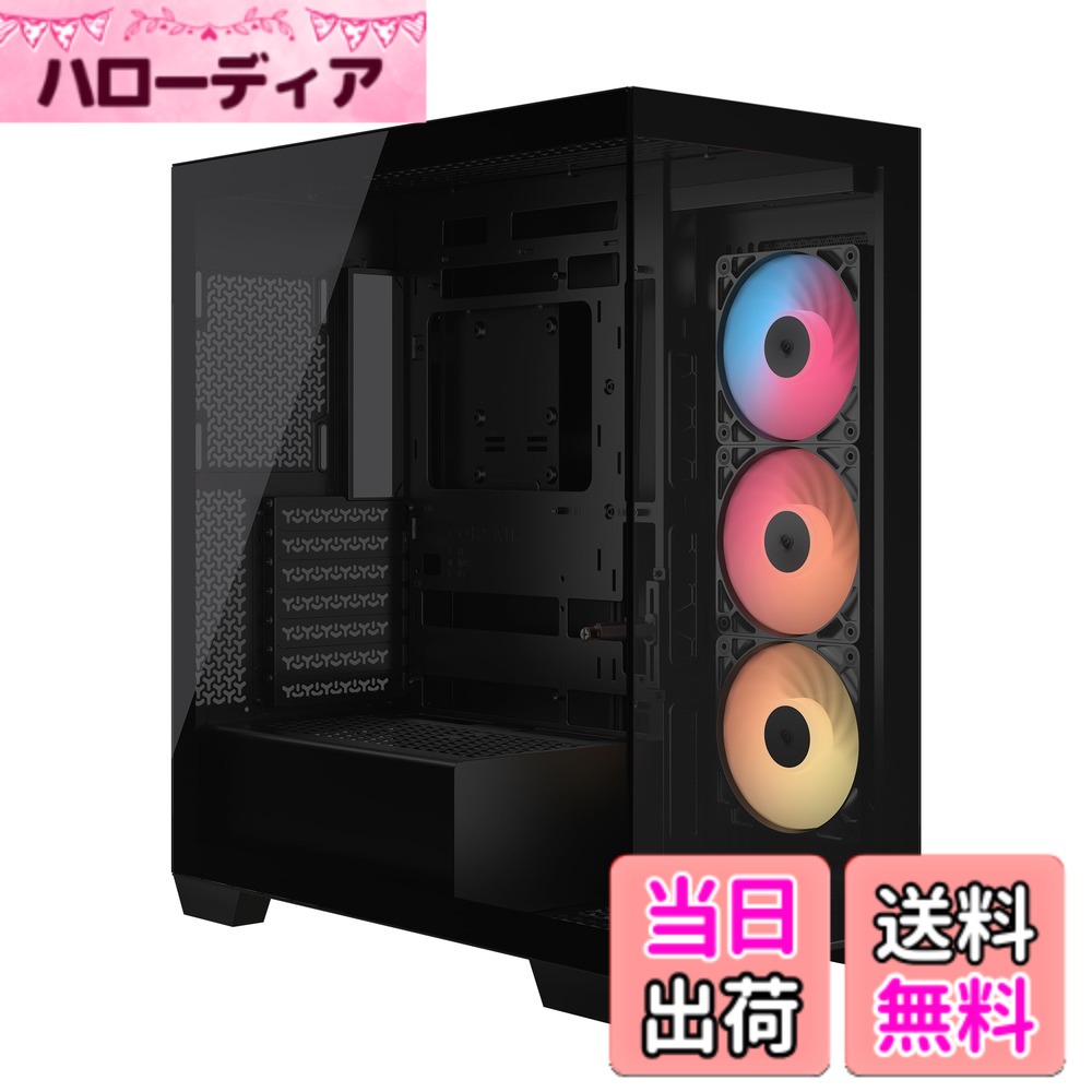 【貨物輸送無料】CORSAIR 3500X Cases 色：黒いこと