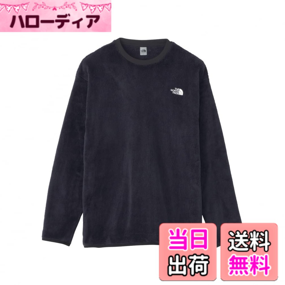 【貨物輸送無料】THE NORTH FACE(ザノースフェイス) フリース カットソーバーサミッドクルーメンズ 色：黒いこと、大きさ：M