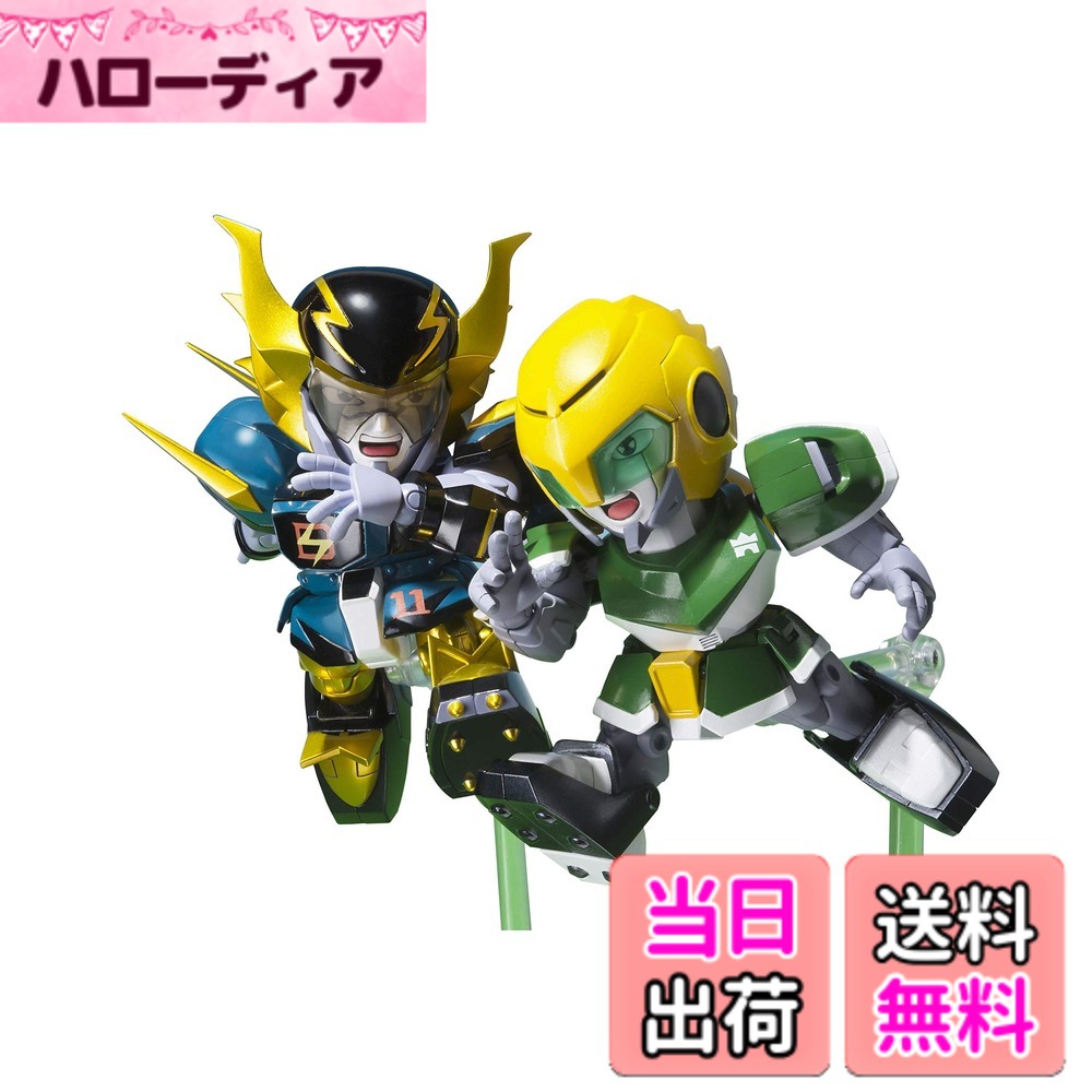 【送料無料】TAMASHII NATIONS 超合金 アイアンリーガー マッハウインディ&ゴールドフット 約80mm ダイキャスト&PVC&ABS製 塗装済み可動フィギュア 色：マルチカラー、サイズ：Approx. 80 mm