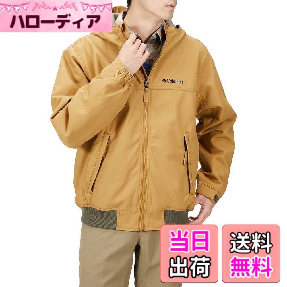 【貨物輸送無料】[コロンビア] ロマビスタ フーディー XM4292 上衣 メンズ 色：ベージュ、大きさ：L