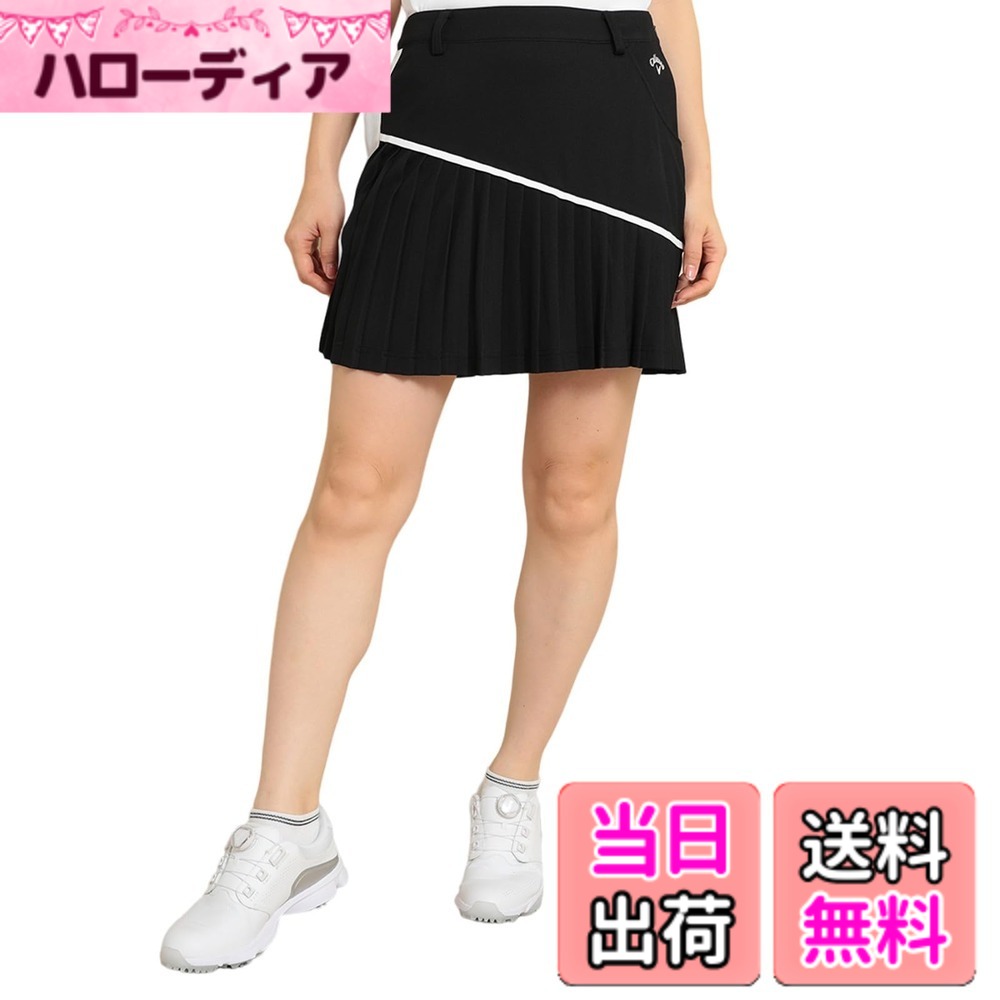 【送料無料】Callaway(キャロウェイ) レディース スカート(プリーツ仕様・給水速乾性) / ゴルフ / C24128208レディース 色：1010_ブラック、サイズ：SS