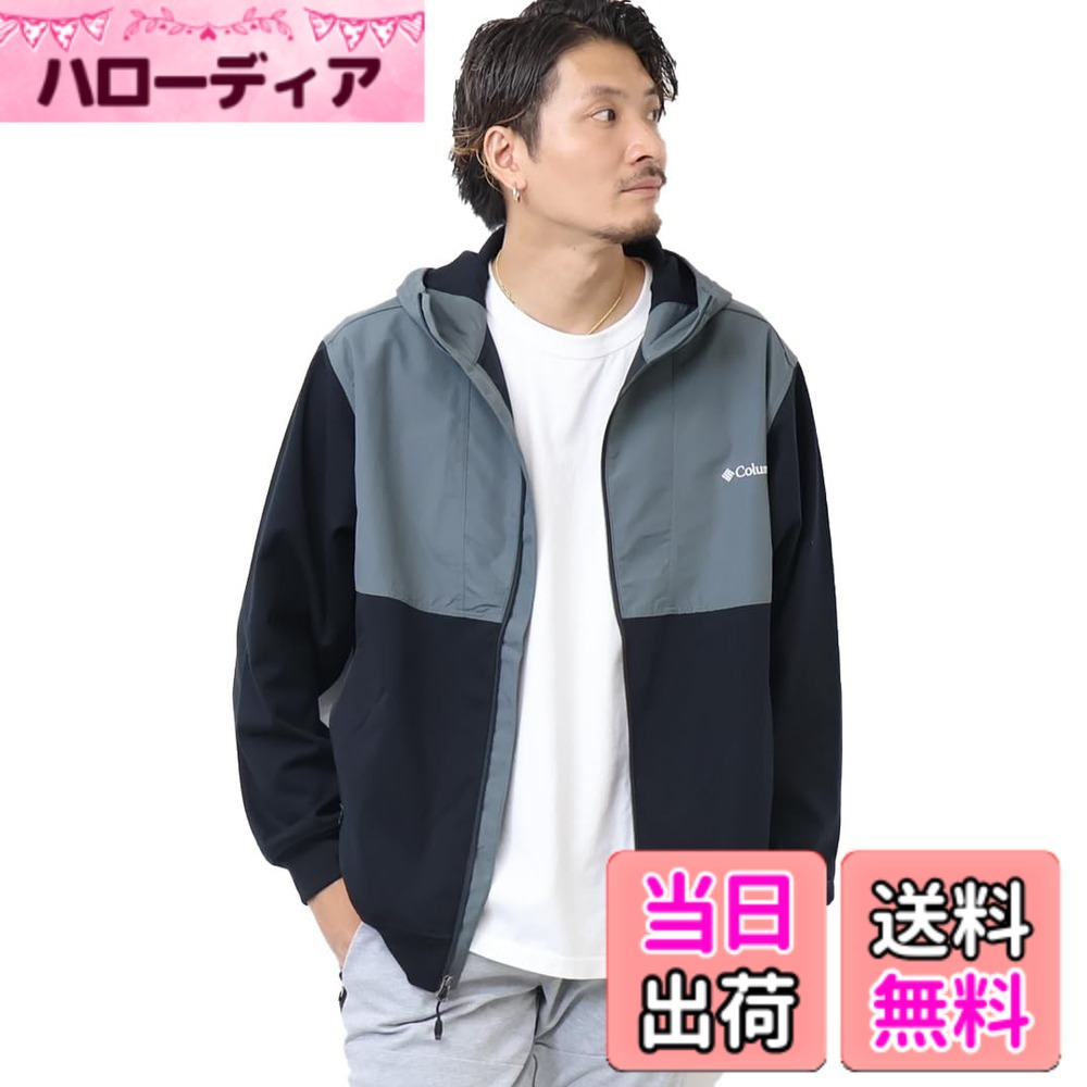 【貨物輸送無料】[コロンビア] ウィルキンソン コーブフーディ PM0539 メンズ 色：黒いこと、大きさ：M