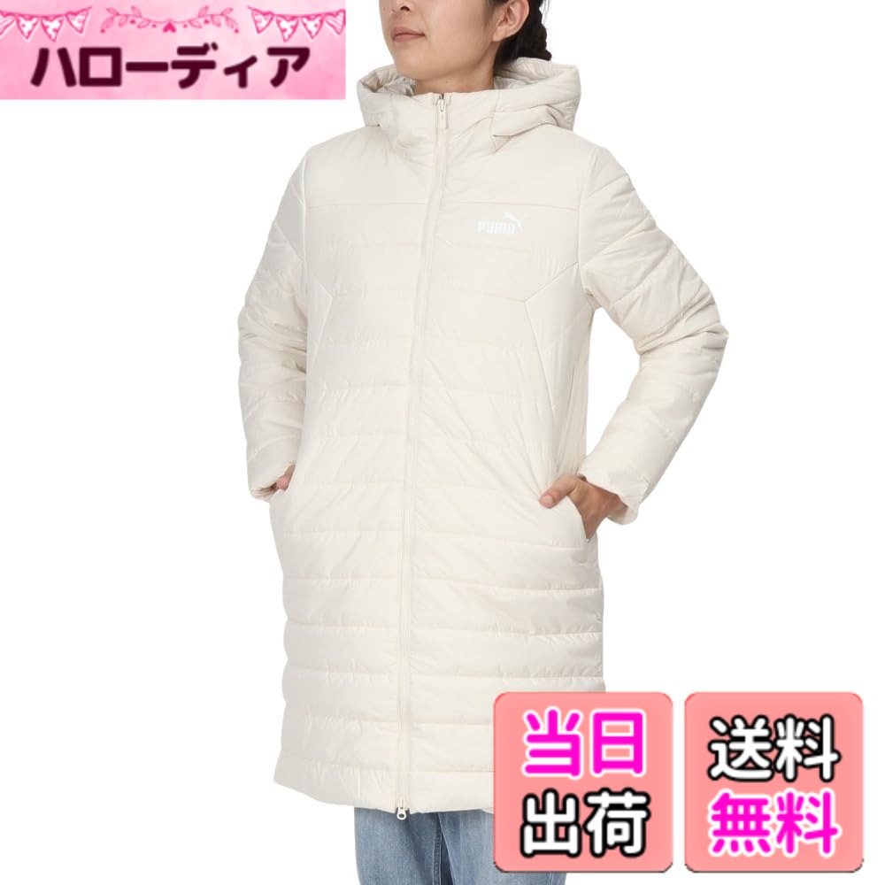 【貨物輸送無料】PUMA(ピューマ) 蓄熱 防風 雨合羽 アウター 上衣ESS パデッド 厚地の外套672277 レディース 23年秋冬色つやレディース 色：24年秋冬色つや アルペン 白いもの(80)、大きさ：S