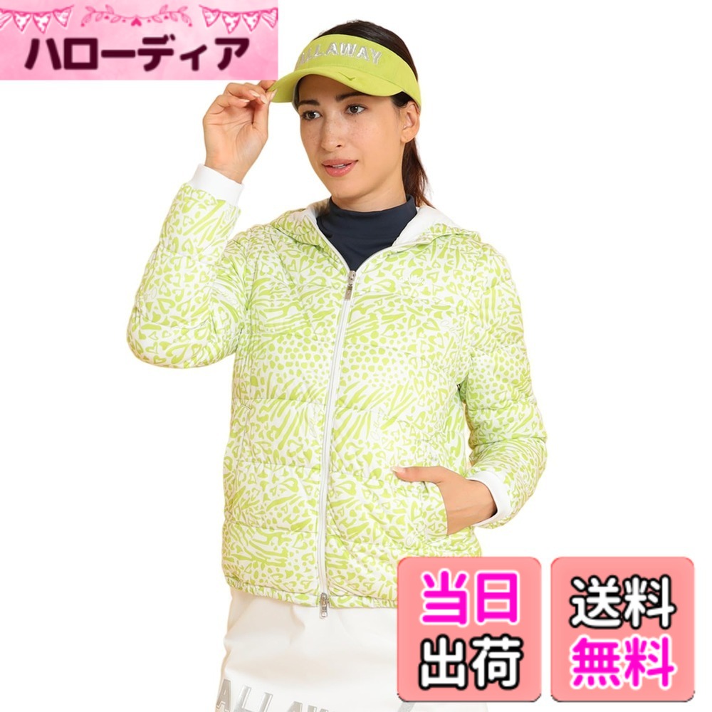 【貨物輸送無料】Callaway(キャロウェイ) レディース 中綿 2WAY フルジップブルゾン(はやりっ児伸ばすこと:撥水溶性・透湿性・防風性) / ゴルフ アウター / C24215204レディース 色：1130_ライトグリーン、大きさ：LL