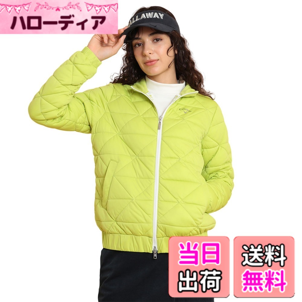 【貨物輸送無料】Callaway(キャロウェイ) レディース 中綿 フルジップブルゾン(はやりっ子伸ばすこと:撥水溶性・透湿性・防風性) / ゴルフ アウター / C24215203レディース 色：1130_ライトグリーン、大きさ：M