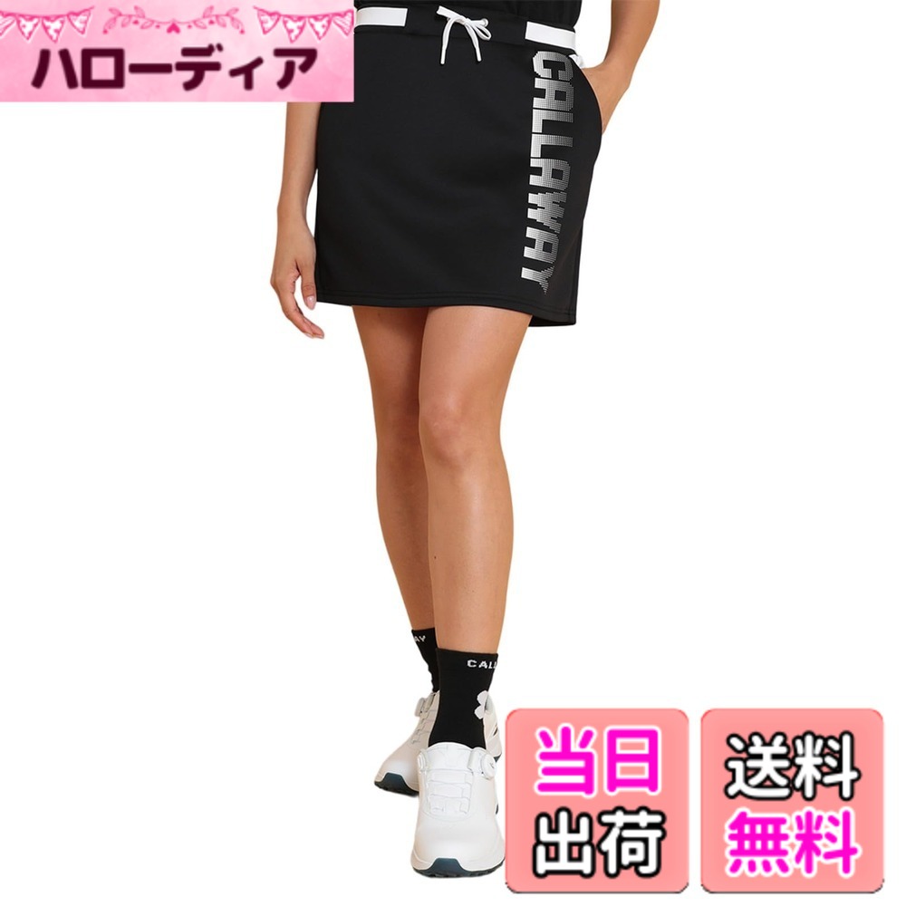 【貨物輸送無料】Callaway(キャロウェイ) レディース スコート(エニタイムスウェット) / ゴルフ / C24228205レディース 色：1010_黒いこと、大きさ：M