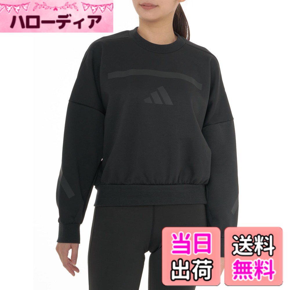 【送料無料】[アディダス] スウェット Z.N.E. スウェットシャツ KTJ85 レディース 色：ブラック(JE7855)、サイズ：L