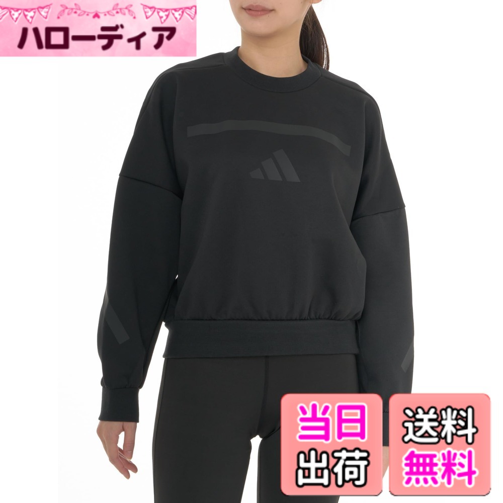 【送料無料】[アディダス] スウェット Z.N.E. スウェットシャツ KTJ85 レディース 色：ブラック(JE7855)、サイズ：XL