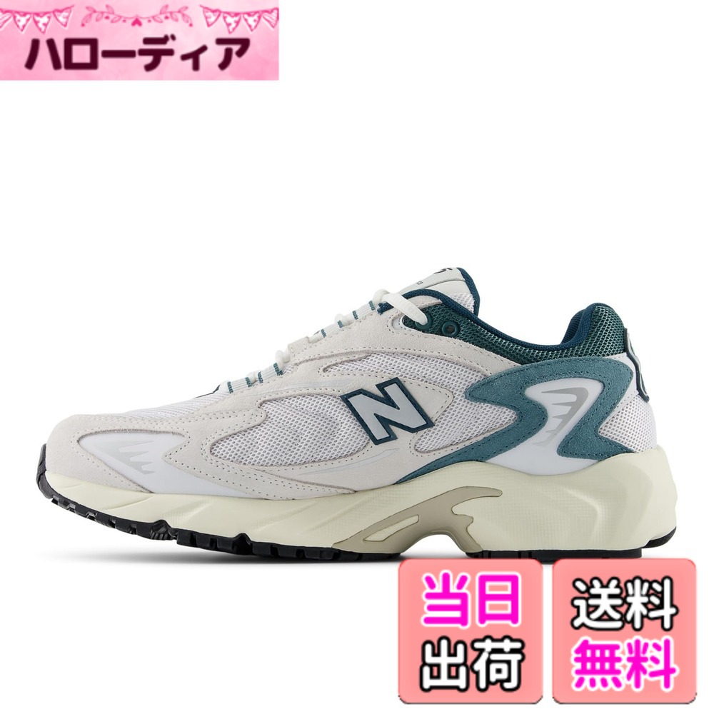 【送料無料】[ニューバランス] スニーカー ML725 現行モデル メンズ レディース 色：CM(WHITE/GREEN)、サイズ：23.0 cm D