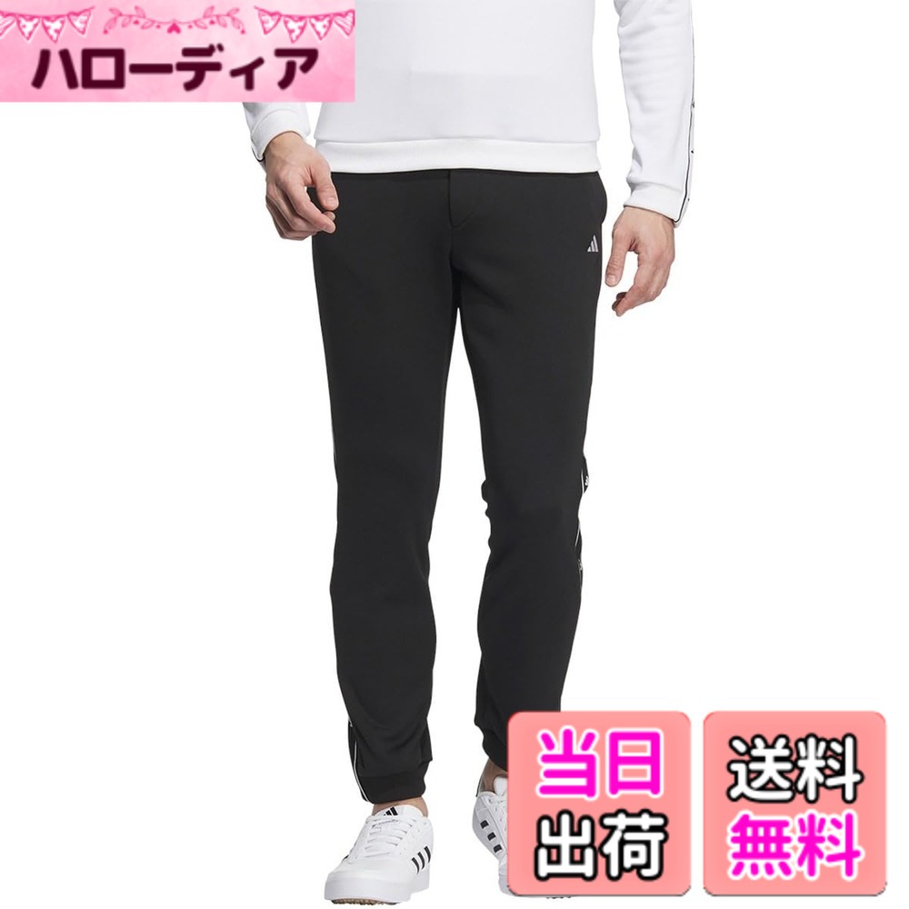 【送料無料】adidas(アディダス) ゴルフパンツ保温 フリース ジョガーパンツメンズ 色：ブラック、サイズ：82