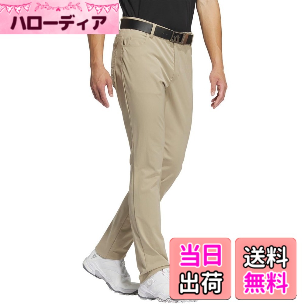 【送料無料】[アディダスゴルフ] ゴルフパンツ 撥水 バック エンブロイダリー 5ポケットパンツ メンズ 色：ヘンプ、サイズ：88