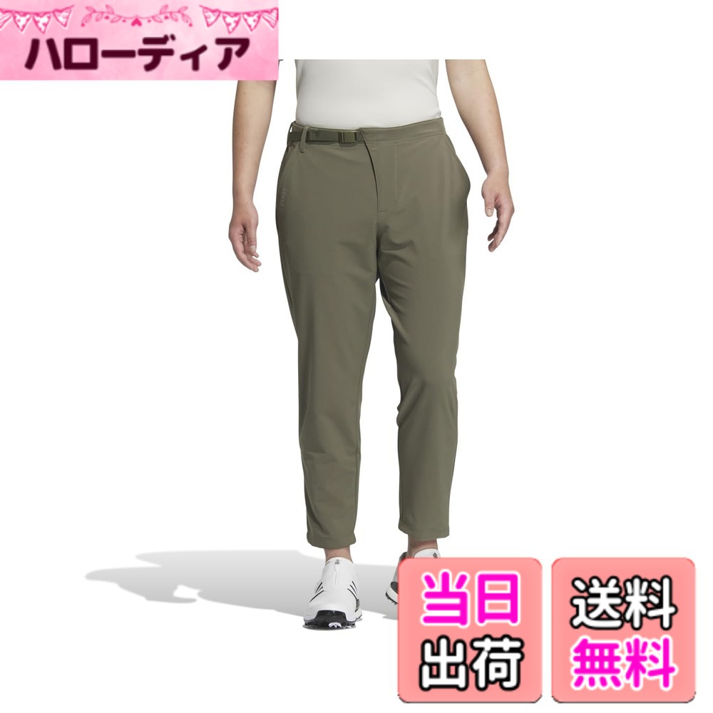 【貨物輸送無料】adidas(アディダス) ゴルフパンツコードカオス ワイドテーパードパンツメンズ 色：オリーブストレータ、大きさ：M