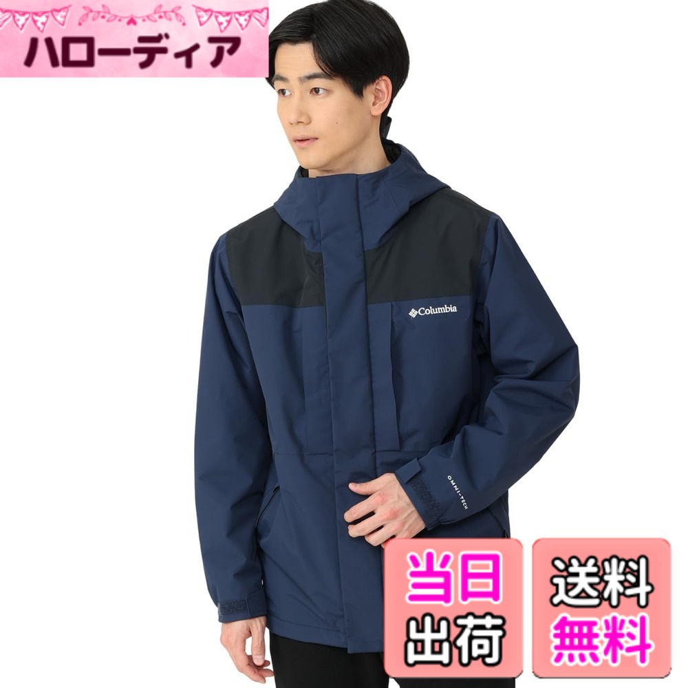 【貨物輸送無料】[コロンビア] 白木読み込む 上衣 XE8191 メンズ 色：Collegiate Navy、大きさ：L