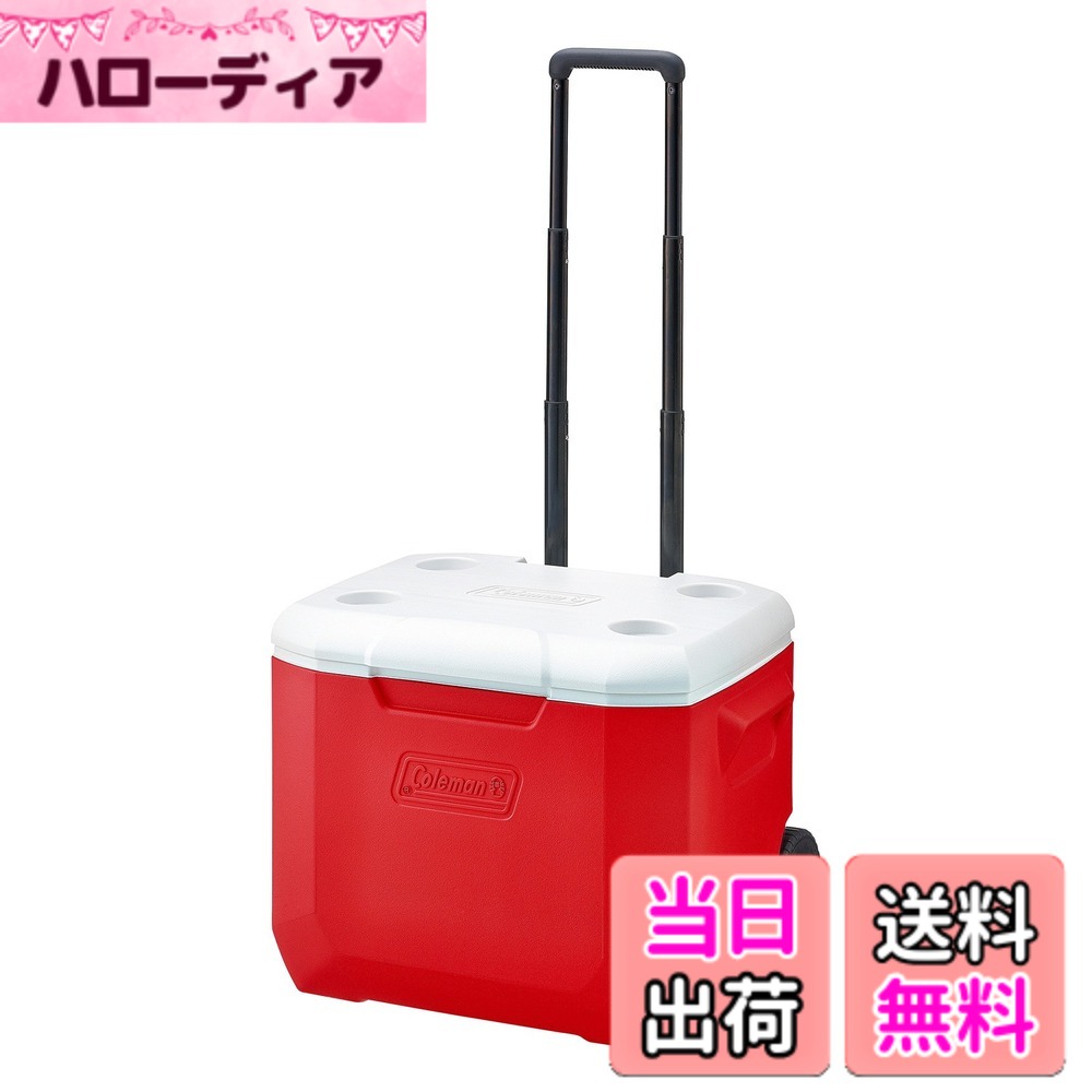 【送料無料】コールマン クーラー ホイールクーラー/60QT 色：レッド/ホワイト、サイズ：56L