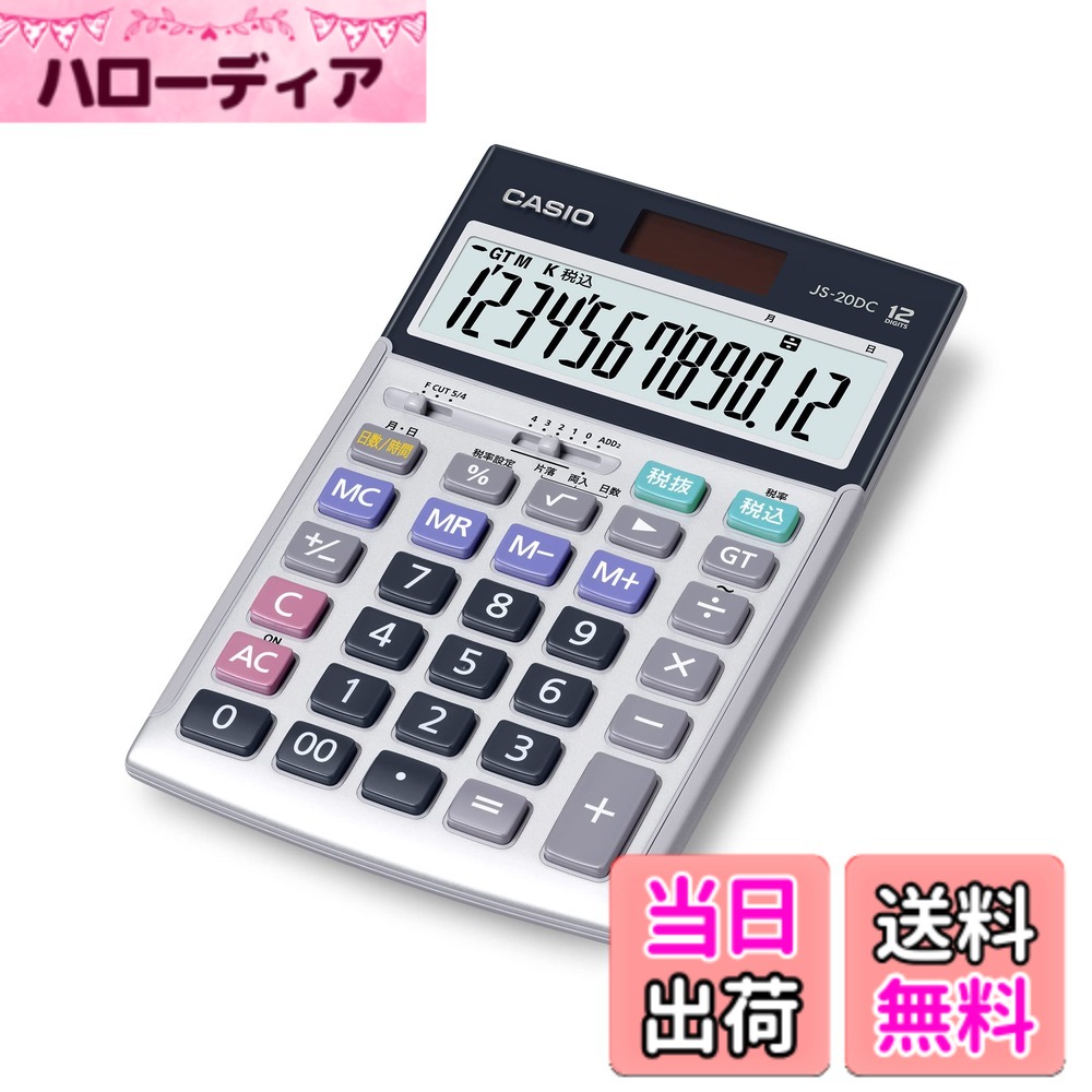【貨物輸送無料】【計算器書き割り】会計学読みもの パブロフ流でみんな受かる 日商会計学3級 活動の領域別論争点\u0026思いもうける模試 2025年次版xカシオ 本格実務計算器 12桁 日数\u0026第四次元数えること ジャスト手合い しろがね色 JS-20DC-N 色：しろがね色、大きさ：1個 (x 1)