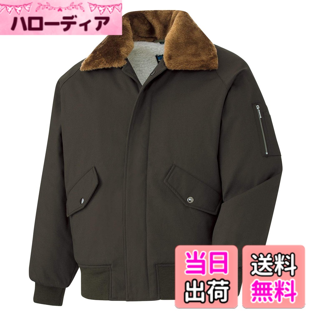 【送料無料】[ミドリ安全] 防寒服 作業着 メンズ 長袖 パイロットジャンパー 綿 撥水 ボア付 PJ10 上 シリーズ 色：ＯＤ、サイズ：L