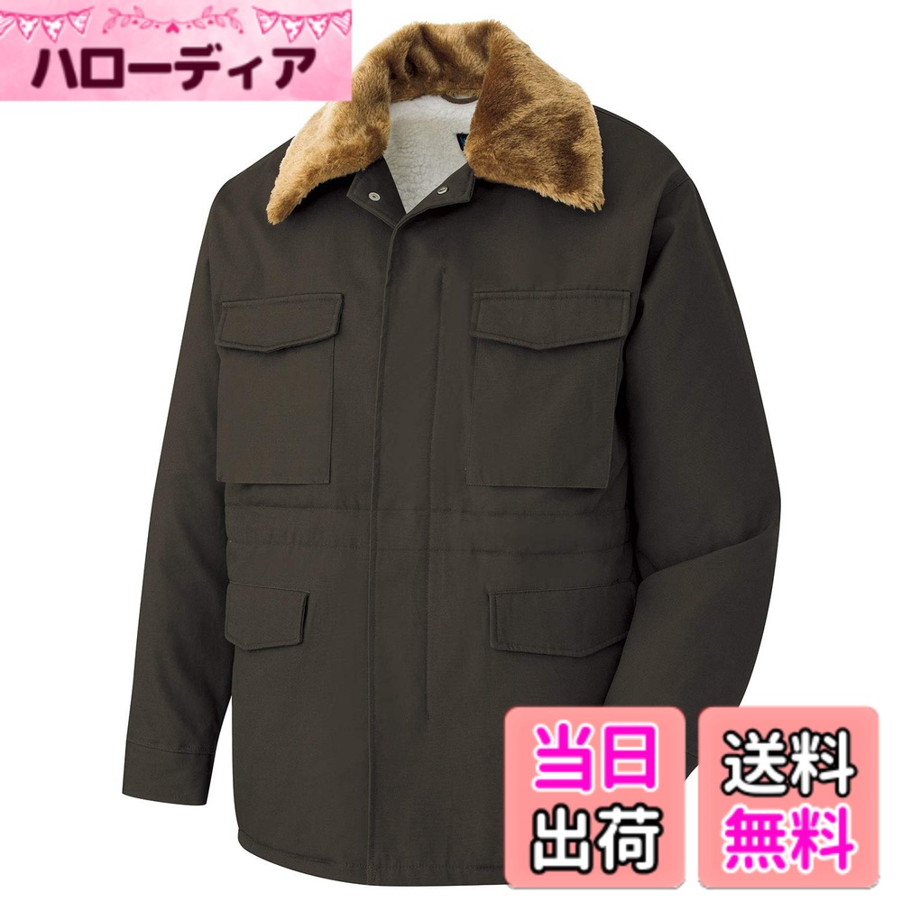 【送料無料】[ミドリ安全] 防寒服 作業着 メンズ カストロコート 綿 撥水 ボア付 M7500 上 シリーズ 色：ＯＤ、サイズ：L