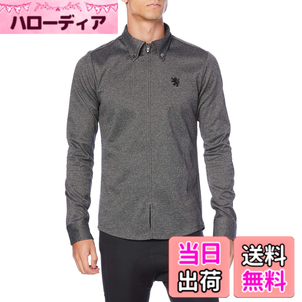 【貨物輸送無料】[カペルミュール] 長袖シャツジャージ バーズアイ 薄墨色 kpls111 色：薄墨色、大きさ：XS