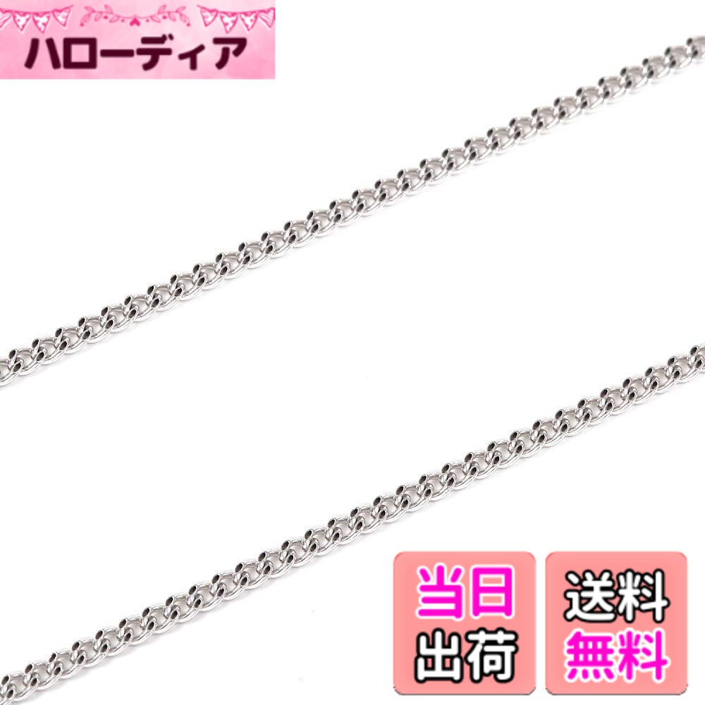 【送料無料】18金 喜平 ネックレス チェーン 2面 50cm 細い 幅1.2mm ホワイトゴールド K18 18K 色:ゴールド|ハローディア店