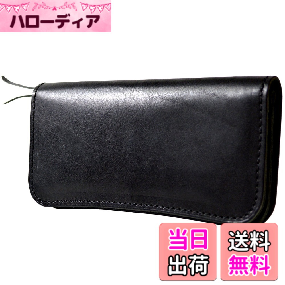 【送料無料】atelierCODEL 長財布 栃木レザー メンズ 財布 本革 日本製 色:ブラック|ハローディア店