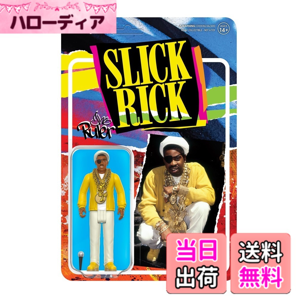 【送料無料】Super7 スリック・リック・ザ・ルーラー - 3.75インチ スリックリック アクションフィギュア アクセサリー ヒップホップ コレクティブル レトロ おもちゃ 色：Slick Rick - ゴールド、サイズ：3.75-INCH