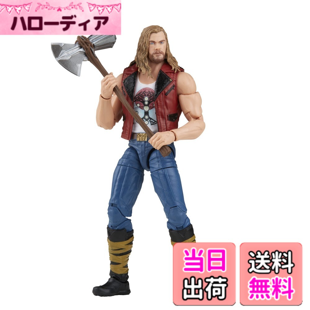 【送料無料】ハズブロ(HASBRO) MARVEL マーベル レジェンド・シリーズ ソー:ラブ・アンド・サンダー ラベジャー ソーF1408 正規品 6インチ(15センチ)サイズ アクションフィギュア アクセサリー1個 ビルド・ア・フィギュア・パーツ付き 色：該当なし、サイズ：該当なし 6,854円