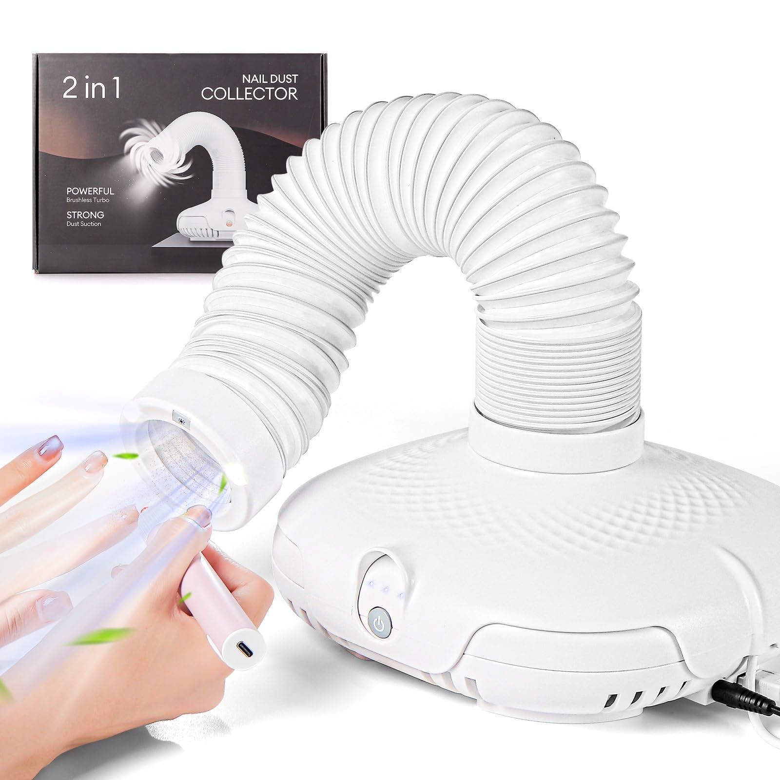 楽天市場】【送料無料】L'UGX ネイル 集塵機 ネイルダストコレクター