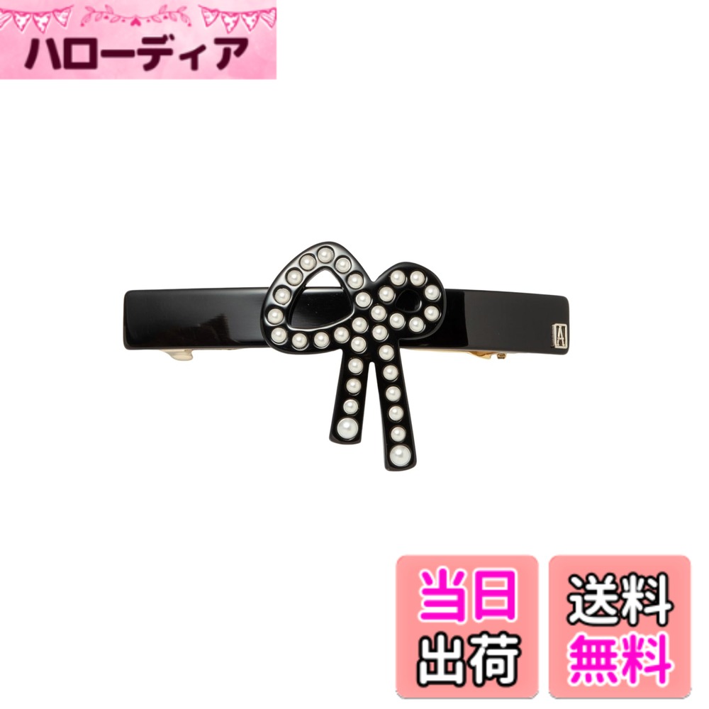 【送料無料】[アレクサンドル ドゥ パリ] PERLE ATTITUDE バレッタ AA8-17818-02 色：NOIR(N)