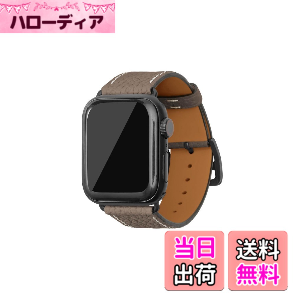 【貨物輸送無料】[BONAVENTURA] Apple Watch用 なめし革ダンス楽隊 本革 シュリンクレザー Apple Watch Series相応う 1-10 SE(第1・2時人) 相応う 色：なめし革:エトープ / アダプタ：黒いこと、大きさ：38粍/40粍/41粍/42粍, M/L大きさ