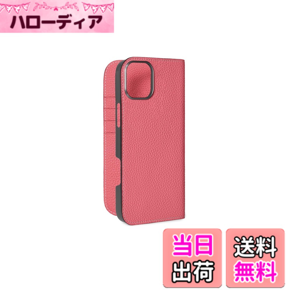 【貨物輸送無料】【BONAVENTURA】当用日記入れもの シュリンクレザー iPhone16Plus BODT16PL 色：アザレ、大きさ：iPhone 16 Plus