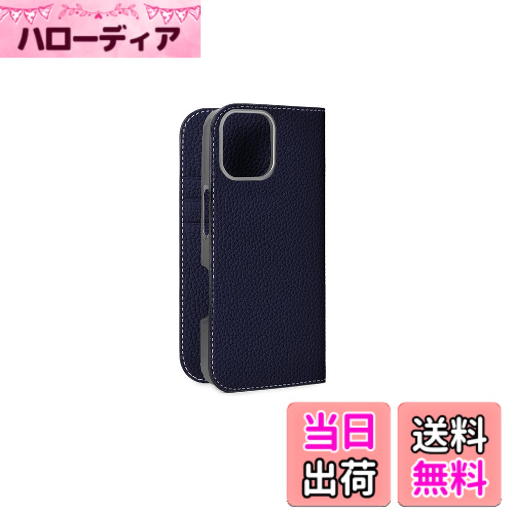 【貨物輸送無料】【BONAVENTURA】当用日記入れもの シュリンクレザー iPhone16Pro BODT16P 色：米国海軍、大きさ：iPhone 16 Pro