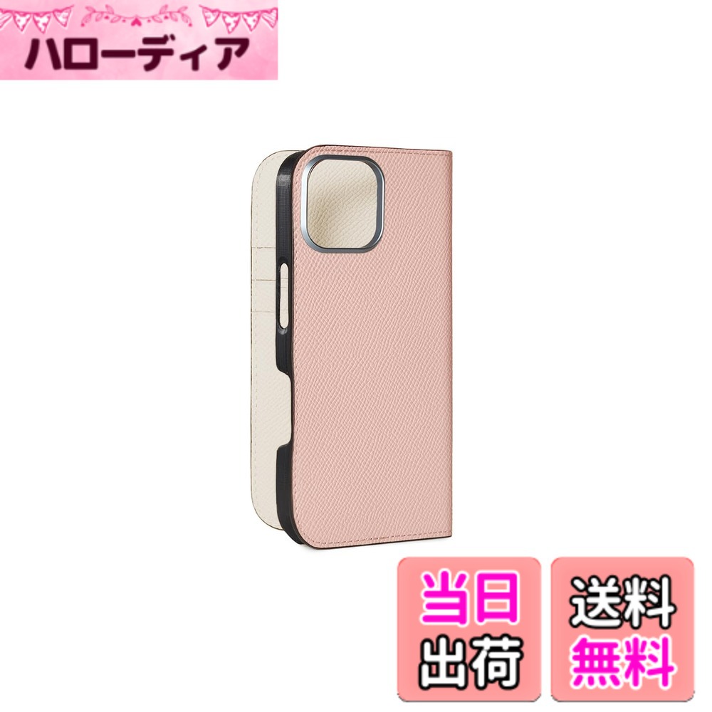 【貨物輸送無料】【BONAVENTURA】当用日記容れもの ノブレッサレザー iPhone16 BODN16 色：甲殻 x 白いこと、大きさ：iPhone 16