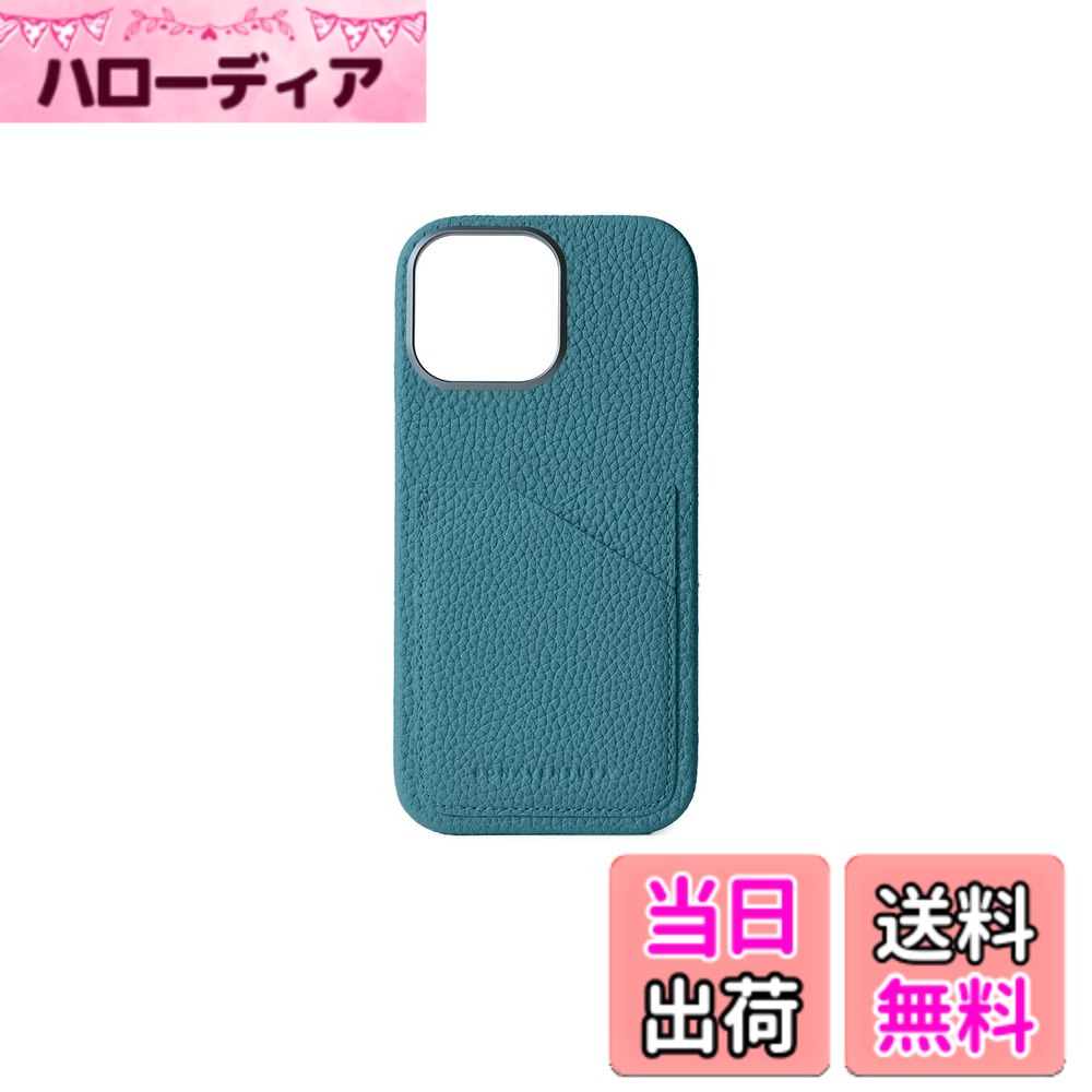 【送料無料】【BONAVENTURA】バックカバーケース シュリンクレザー iPhone16ProMax BPCT16PM 色:シアン、サイズ:iPhone 16 Pro Max|ハローディア店