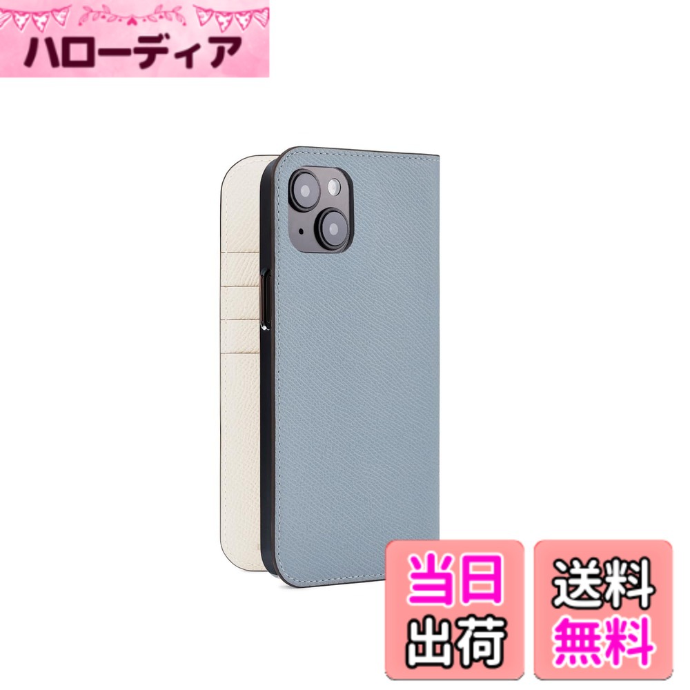 【貨物輸送無料】【BONAVENTURA】(for iPhone15 Plus) 当用日記容れもの ノービレレザー(ノブレッサレザー)[青碧リン x 白いこと] スマホケース ヨーロッパ最御前上等なめし革 本革 MagSafe相応う 差し上げ物 差し上げ物 BODNR15P 色：青碧リン x 白いこと.、大きさ：iPhone 15 Plus