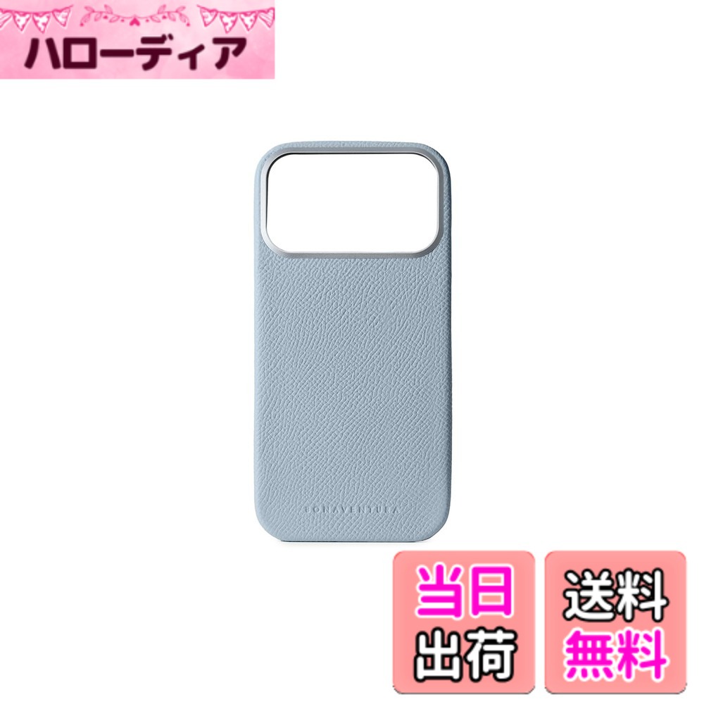【送料無料】【BONAVENTURA】バックカバーケース ノービレレザー for iPhone17 Pro Max BBCN17PM 色:ブルーリン、サイズ:iPhone 17 Pro Max|ハローディア店