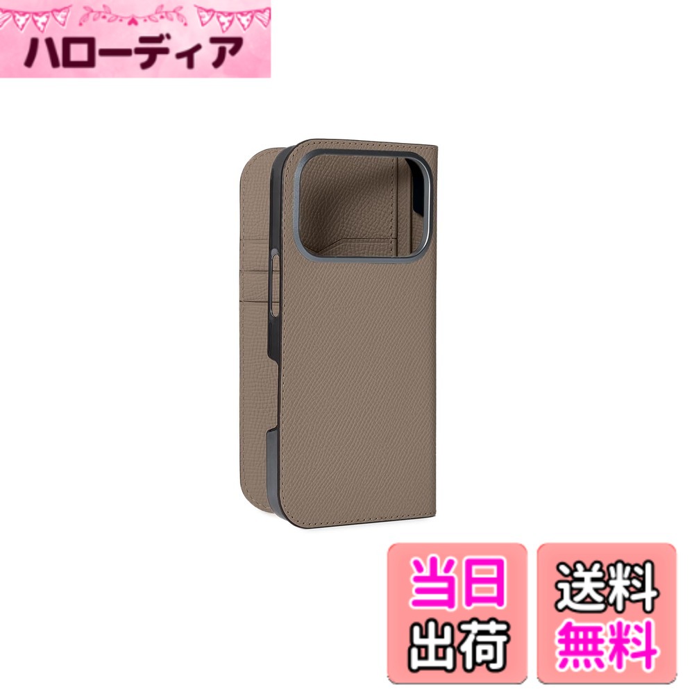 【貨物輸送無料】【ボナベンチュラ】当用日記容れもの ノブレッサレザー for iPhone 17 Pro BODN17P 色：エトープ、大きさ：iPhone 17 Pro