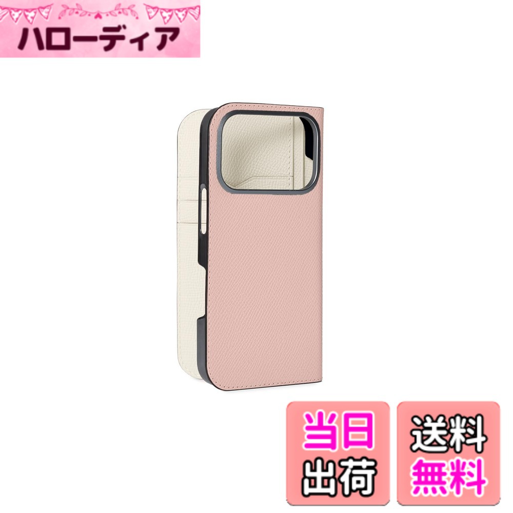 【貨物輸送無料】【ボナベンチュラ】当用日記容れもの ノブレッサレザー for iPhone 17 Pro BODN17P 色：甲殻 x 白いこと、大きさ：iPhone 17 Pro