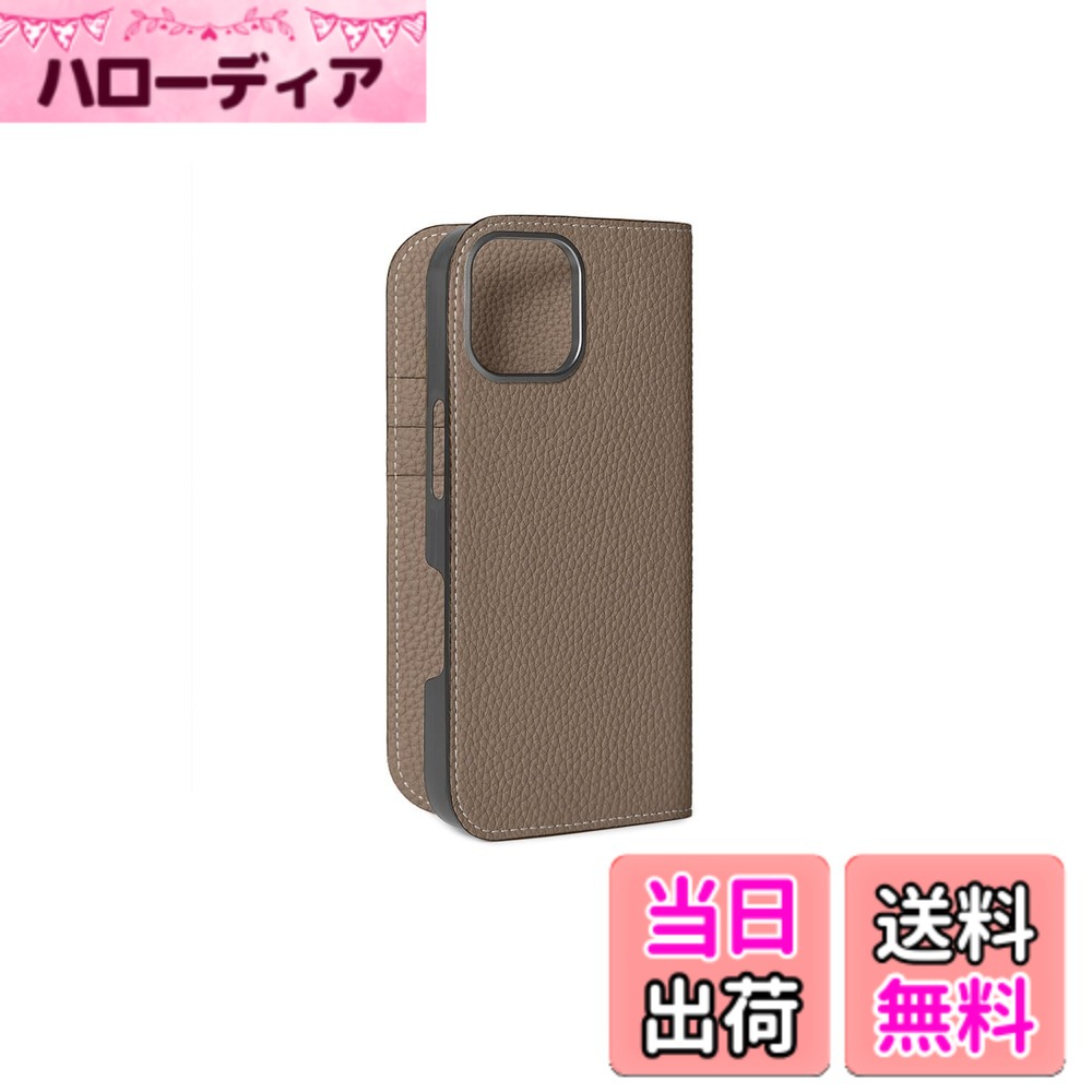 【貨物輸送無料】【ボナベンチュラ】当用日記入れもの シュリンクレザーiphone 17 BODT17 色：エトープ、大きさ：iPhone 17