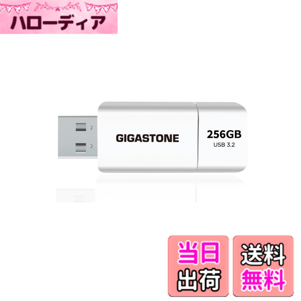 【送料無料】GIGASTONE 256GB Flash USB メモリ Z60 USB 3.2 Gen 1, 120MB/s超高速転送 スライド式キャップレス データ保存 バックアップ PC/Mac/テレビ/車載対応 USB 2.0 / 3.0 / 3.1 対応｜ハローディア店